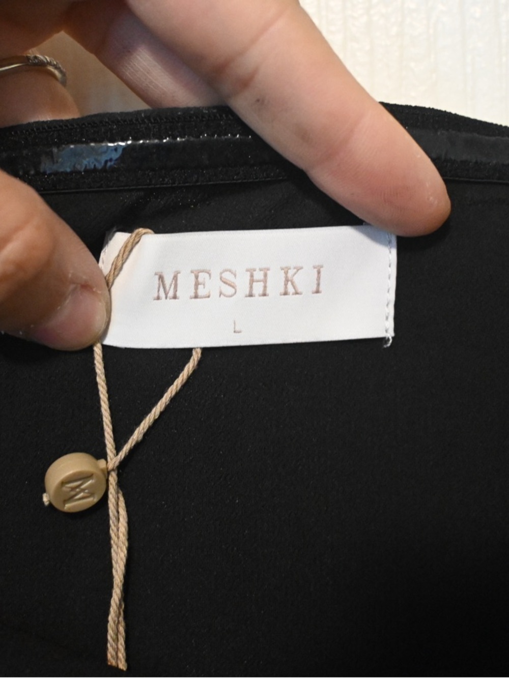 Meshki Black Abstract Watercolor Maxi Dress - Picture 9 of 12